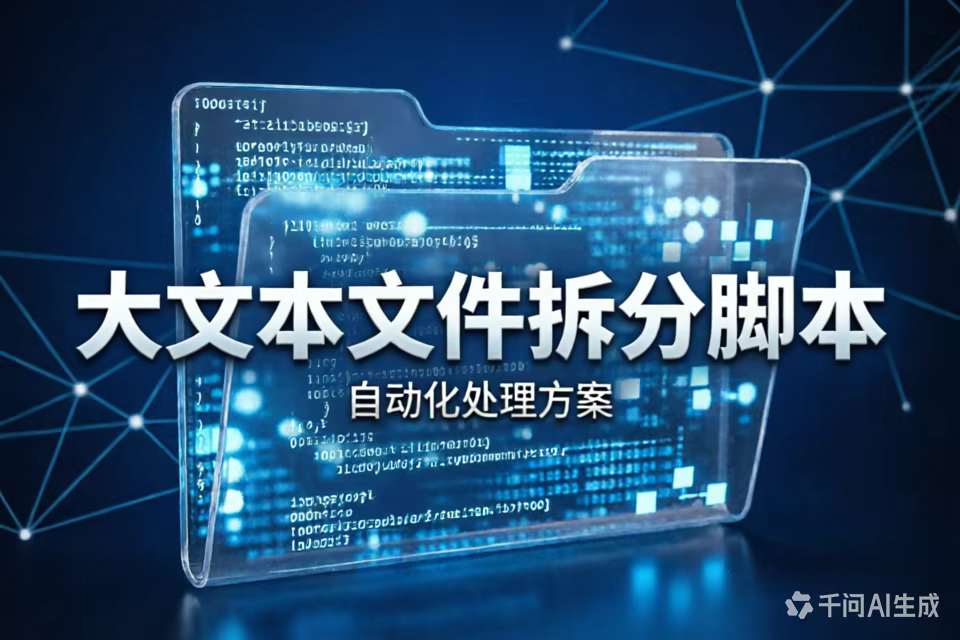 大文本文件拆分脚本：按行拆分并保留编码，支持GBK/UTF-16